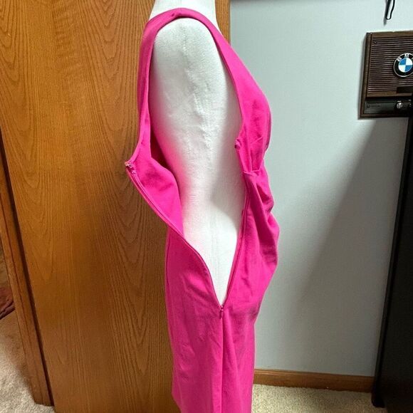 Diane Von Furstenberg‎ Layne draped jersey dress pink size 8 - Picture 7 of 15